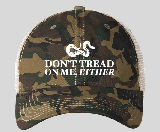 Embroidered Camo Trucker Hat