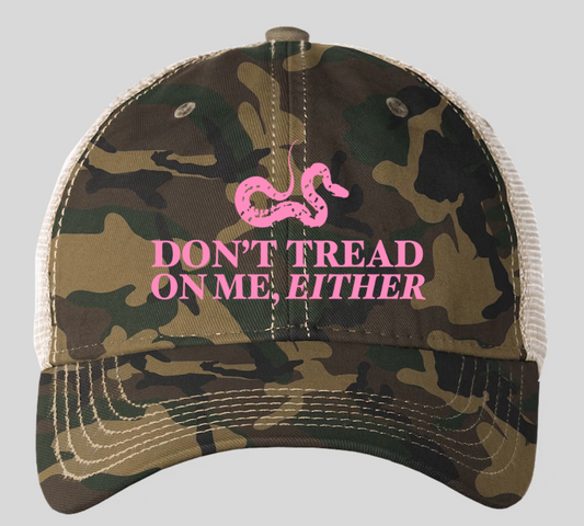 Embroidered Camo Trucker Hat