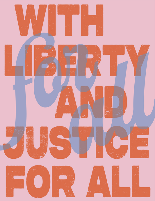 Liberty and Justice Print